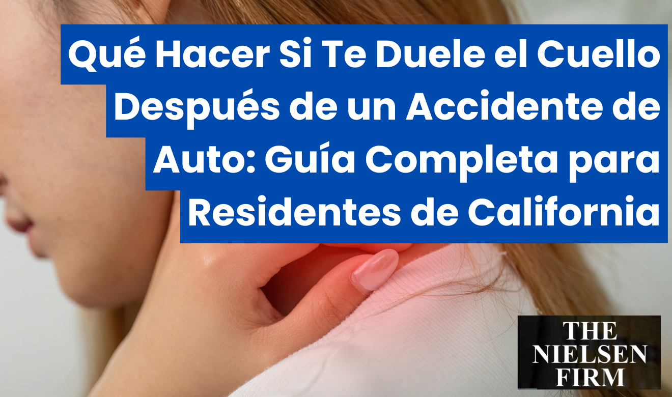 me duele el cuello después de un accidente de auto