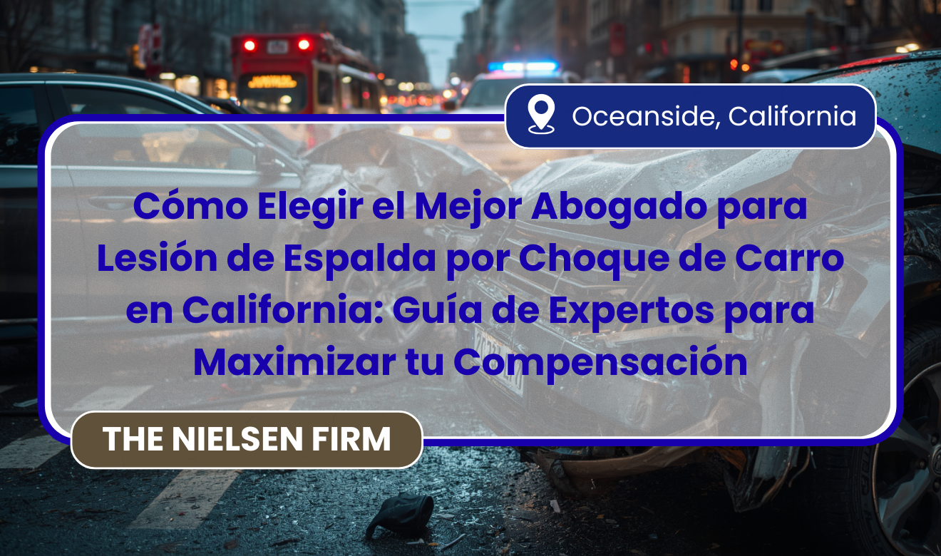 abogado para lesión de espalda por choque de carro